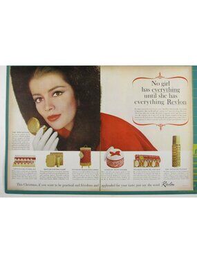 Print Ad No Girl Has Everything Until She Has Revlon Christmas MOD 2 PG 1960s